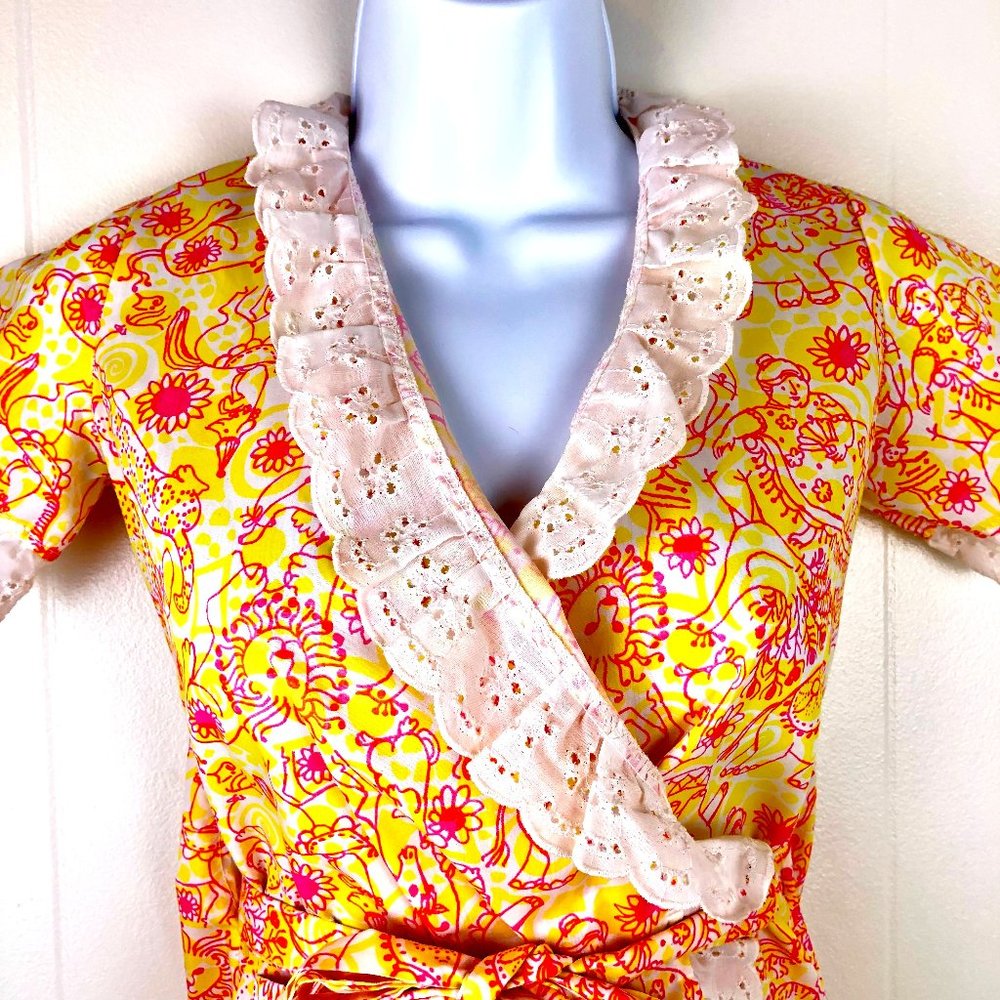 LILLY PULITZER Girl’s RARE Vintage Wrap Dress
